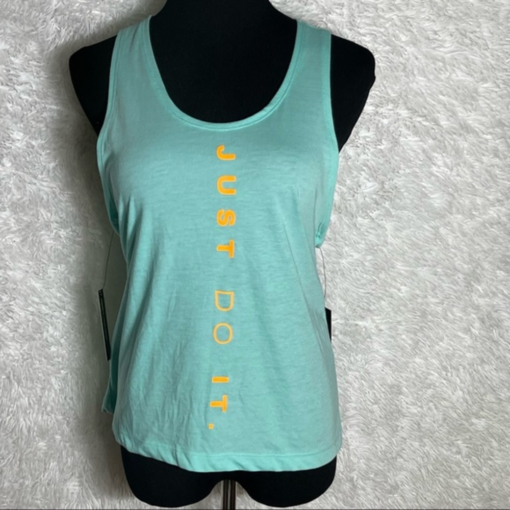Nike Dry-Fit Women’s Light Blue Just Do It Athletic Tank Top NWT